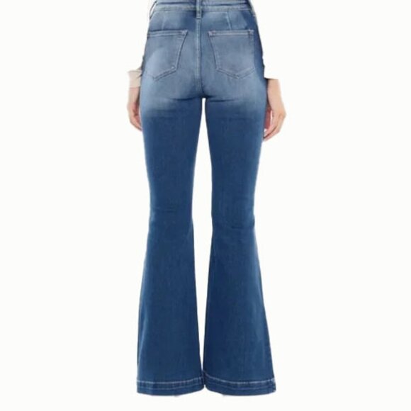 KANCAN Dixie Ultra High Rise Flare Jeans (Petite) Size XL, 70's Style - Picture 7 of 7